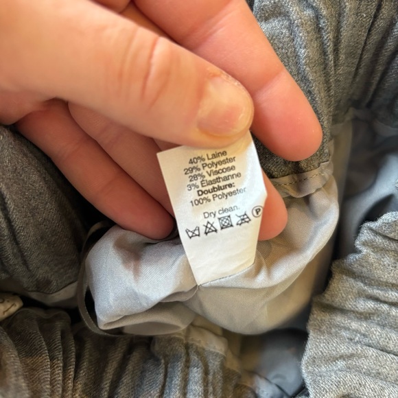 J. Crew Wool sidewalk skirt gray‎ womens 0 - Picture 4 of 7